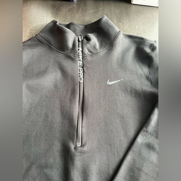 Nike Pro warm thermal half zip black size Small - Picture 2 of 5